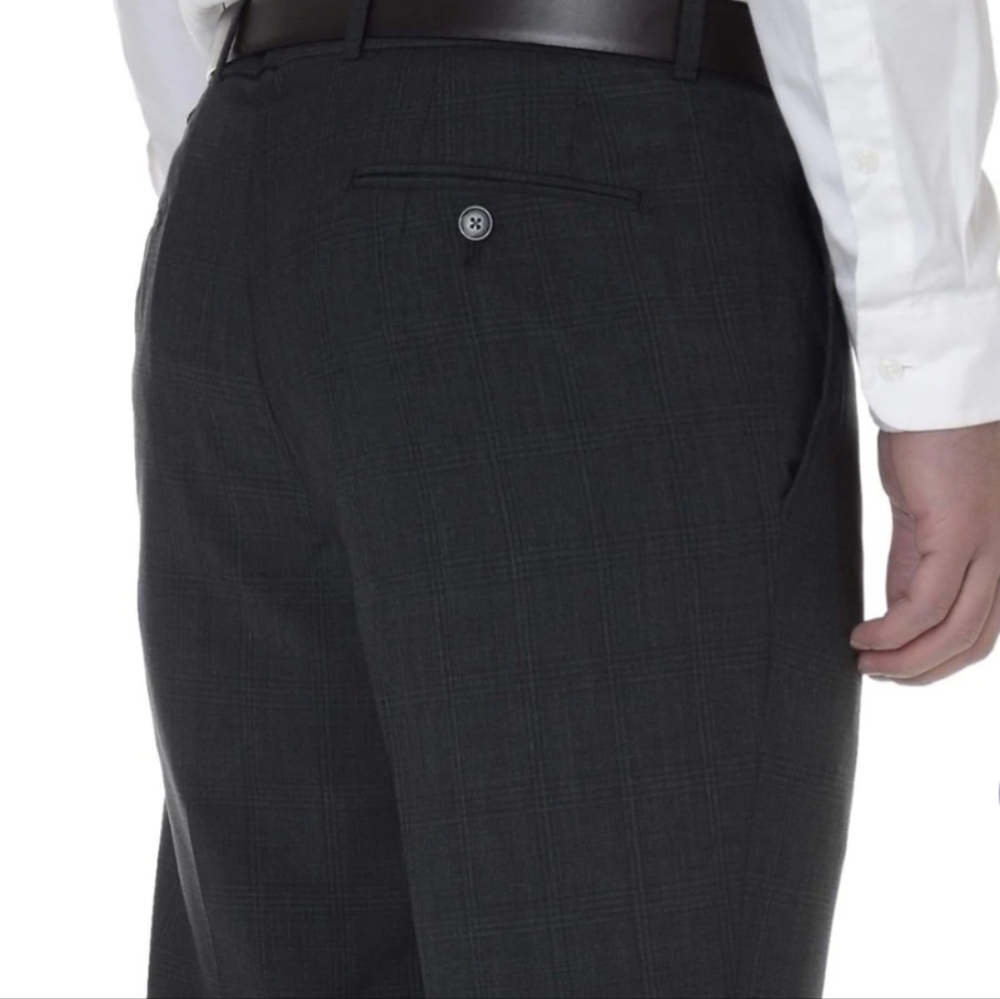 Bar III Slim Fit  Charcoal Wool Dress Pants NWT 38W 32L - Picture 2 of 15